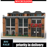 City Street View Gym Sports Model Building Blocks Set House Bricks MOC DIY Collection Toys Gift