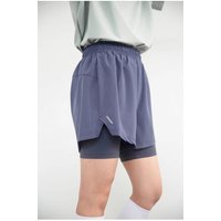 Fake two piece sports cycling shorts for easy breathability, outdoor fitness, quick drying, versatile yoga, men's and women's st