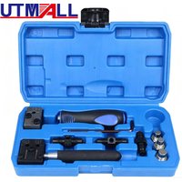 Dual Flare Brake Line Tool Kit 11PCS Create Leak-Proof Flares for 4.75mm/6.35mm Metal Pipes Fitting Tool Set