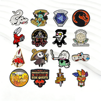 Classic Game Enamel Pins Cool Dragon Brooches Badges for Backpacks Jackets Hats Retro Collection Gifts Cosplay Accessories