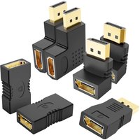 Displayport 90 Degree Adapter Plug Converter Connector Male to Female HD Video for Laptop Monitor Projector HDTV DP