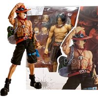 SHF Portgas D. Ace Action Figure Anime One Piece Fire Fist Ace Figures PVC Movable Collection Decoration Model Toys Gift 17cm