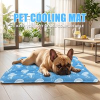 1 pc multi size pet sleeping pad with water filling pad for cool pets in summer. Suitable for dog beds, sofas, and floors