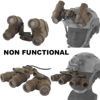 Tactical GPNVG-18 Night Vision Goggles Flipable Dummy Model NVG Mount FAST Airsoft Helmet Binoculars Decoration Cosplay Props