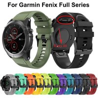 26 22 20MM Silicone Watch Band Straps For Garmin Fenix 6X 6 6S Pro 7X 7 Easyfit Wristband Fenix 5 5X 5S Plus Smartwatch Bracelet