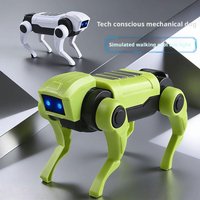 Mechanical Dog Toy Children's DIY Assembly Electric Bionic Robot Science Teaching Small Toy For Boys Kids Gift