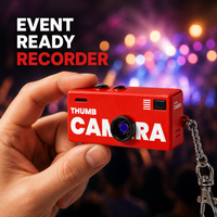 Mini Thumb Camera Keychain 1080p Video Recorder Portable Camcorder with Flash Memory Card Support for Party Event Props