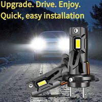 H7 H18 LED Headlight Bulbs 20W 2000LM H7 LED Light Auto Headlight fog 6000K 7035 CSP Headlamp With Turbo Fan Head Light