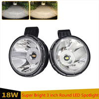 12-80V 3 Inch Round LED Work Light Bar High Power Spotlight Driving For Car SUV ATV Tractor Truck Motorcycle LED Fog Lamp Lights