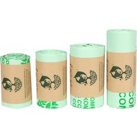 Compostable Classification Garbage Bag, Fully Biodegradable Continuous Roll Flat Mouth Household Corn Starch Garbage Bag, PLA