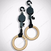 Weight fitness training gymnastics rings gym rings adjustable digital strap pull ring suit workout