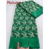 Kalume Swiss Voile Lace In Switzerland Nigerian African Lace Fabric 2026 High Quality Lace Tissu Cotton Lace Dubai Fabric