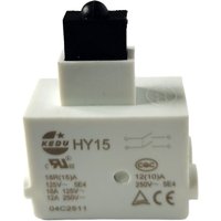KEDU HY15 18R 15A 125V 12A 250V 5E4 Push Button Switch for Hand-Held Electric Tools Mower Gardening Tools