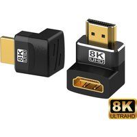 8K HDMI-Compatible Side Bend 90 Degree Adapter 90 Degree Right Angle 270 Degree Adapter 8K@60HZ HDMI Expansion Connector