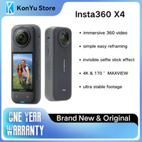 Insta360 X4 Action Camera 4K Waterproof 360° Panoramic Camera with 5.7K Video Stabilization for Vlog Travel Sports
