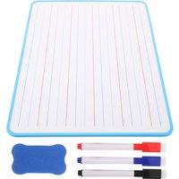 Lined Whiteboard for Double Sided Small Dry Erase Board Portable Lightweight Home School Use Lined White Board Dry Erase