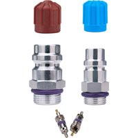 AC Charging Valve Nozzle Service Port High Low Pressure Side for BMW Mercedes-Benz Air Conditioning Pipeline