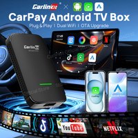 CarlinKit 4.0 Pro Android TV Box Kabelloser Android Auto & CarPlay Adapter mit Automatischer Verbindung für Video Smart AI Box CP2A Pro