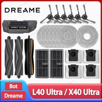 Dreame – accessoires de remplacement pour aspirateur L40 Ultra / X40 Ultra, brosse latérale principale, filtre HEPA, tissus de vadrouille, sac à poussière, pièces de rechange