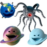 3D Printed Subnautica Eater The Moon Woke Up Action Figure Tentacle Creature Articulated Desktop Decoration Collectible Model