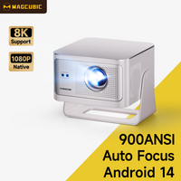 Magcubic Portable Projector HY350Max Android 14 900ANSI Projector Auto Focus 8K Native 1080P With Wifi6 BT5.4 for Movie Outdoor