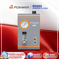 FOXWELL SD203 Samochodowa maszyna dymna 12V z wbudowaną pompką powietrza, wykrywacz nieszczelności EVAP, dwufunkcyjny tester diagnostyczny nieszczelności rur samochodowych