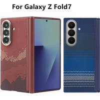 Genuine Aramid Carbon Fiber for Magsafe Case For Samsung Galaxy Z Fold7 Fold 7 SE Braided Milky Way Moonrise Hinge Armor Cover