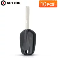 KEYYOU 10PCS New For Citroen C2 C4 C3 DS For Peugeot 308 508 Uncut HU83 Blade Transponder No Include Chip Car Key Shell Case Fob