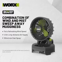 WORX 20V Lithium Battery Fan WU053.9 Bare Tool Mini Portable Cordless Jobsite Fan High Wind Rechargeable Outdoor Dorm Fan