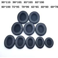 Oval Ear Pads For Headphones Covers Sponge Leather Foam Cushion 60*70 60*80 65*85 70*90 75*95 80*100 85*100 85*105 90*105 90*110