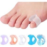 2Pcs=1Pair Feet Care Silicone Finger Toe Separator Protector Bunion Hammer Corrector Pedicure Tool Orthopedic Products Spacers