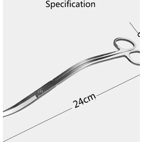 Stainless Steel Curved Aquarium Scissors Aquarium Plants Trimming Tool Fish Tank Cleaner Accessories Water Grass Pruning Tools