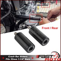 Engine Guard Saddlebag Highway Crash Bar End Tube Sliders For Harley Touring Street Road Glide FLTR FLTRX FLTRXSE FLTRU FLTRK