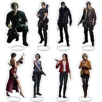 Resident Evil Requiem RE4 Standee Stand Model Plate Decoration Desk Figure Display Fan Couple Gift Cartoon Prime Product Jewelry