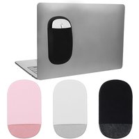 Slim Mouse Holder for Laptop Universal Stick-On Mouse Pouches with Reusable Adhesive Mouse Pocket Reusable Mouse Storage Bags