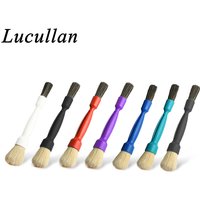 Lucullan Dual Head Detailing Brush Opening Comfortable Non-slip Handle With Two Differnt Heads For A Complete Clean