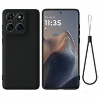 With Lanyard Fashion Solid Colour Shockproof Protective Liquid Silicone Phone Case For Mote Edge 70 60 50 Fusion Pro Ultra