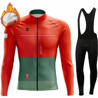 AliExpress gobikful Spain Winter Thermal Fleece Jacket Cycling Jersey Long Sleeve Ropa Ciclismo Hombre Bicycle Wear Bike Clothing Maillot