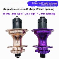 AliExpress NONE Upgraded version of9-claw 720-ring ultra-dense sound mountain bike hub with 4 bearings 6-pin disc brake 32-hole street-breaking