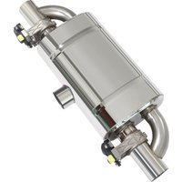 Electronic Exhaust Muffler Center In Dual Out T Style Performance Valved Muffler Universal 51 60 63 70 76mm