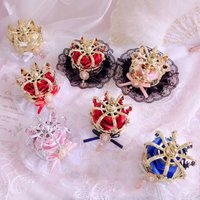 Lolita Girl's Cross Rose Flower Crown With Bow Lace Party Tiara 14color Choose