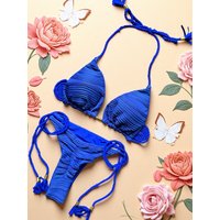 Summer Swimsuit Women Sexy Bikini Set Push-up Padded Bra Thong Two Pieces Swimwear Beachwear Bathing Suit female sexy swimsuits