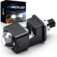 NLpearl 1.5 Inch LED Projector lens High low beam Car Motorcycle LED Headlight Projector Kit 6000K Universal Auto Accessories
