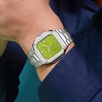 FARASUTE Men Automatic Watch 38mm Square Mechanical Wristwatch Luminous Sapphire 5Bar Waterproof Miyota 9019