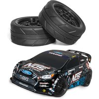 1/10 RC On-Road Tires & Plastic Rally Wheels 12mm Hex Hub for Tamiya TT01 TT02 XV01 HPI KYOSHO HSP PTG2 Traxxas Racing Car