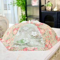 Large round Dining Table Cover Dustproof Food Residue Umbrella Design Home Use Tablecloth Nordic Style Handmade Restaurant
