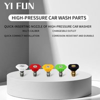 Car Wash Accessories 5-Color High-Pressure Washer Nozzle Quick Connector 1/4 "High-Pressure Car Wash Gun Quick Plug Nozzle