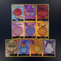 One Piece TCG OPCG English Devil Fruit Textured Foil DON card Luffy Ace Enel Boa Robin Doflamingo Crocodile Law Chopper DON card