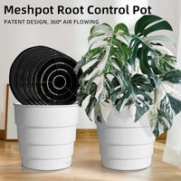 Meshpot Plastic Flower Pot Garden Pots Planters with Air Holes for Home Plants Garden Accessories 14cm/17cm/21cm/25cm