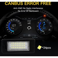 2PCS LED License Plate Lights Canbus For VW Caddy 15-20 Passat Tiguan 09-20 For Audi A4 08-12 TT 07-13 Q5 09-12 A6 11-13 A7